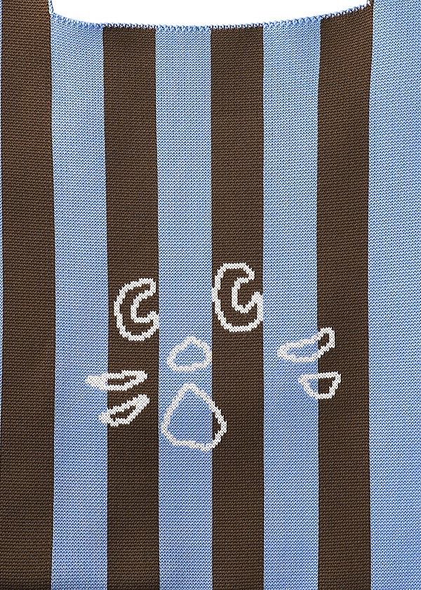 NYA- / STRIPED ONE HANDLE KNIT BAG / バッグ