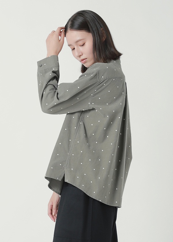 Plantation / P ドットコーデュロイ / ブラウス