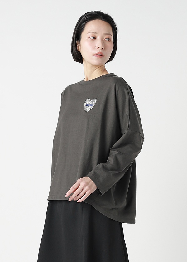 ZUCCa / HEART LOGO BOXY T / カットソー