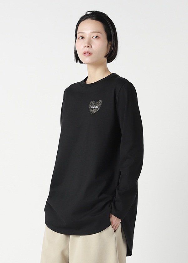 ZUCCa / HEART LOGO SHIRT TAIL T / カットソー