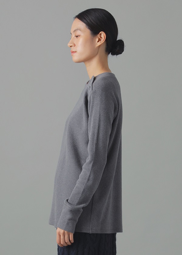 ZUCCa / (O) リブニットジャージィー / カットソー