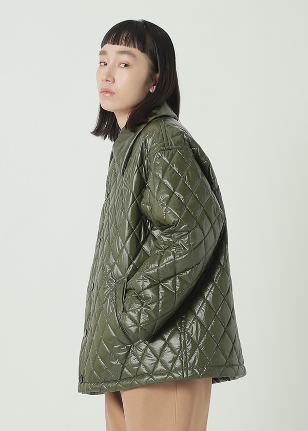 ZUCCa / P GLOSSY QUILT COAT / ブルゾン