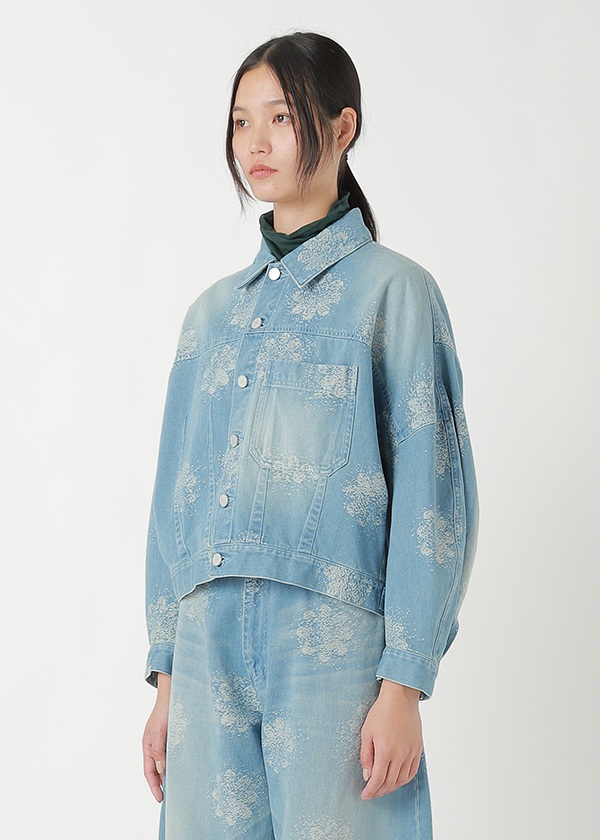 <先行予約> ZUCCa / FLOWER JQ DENIM / ブルゾン