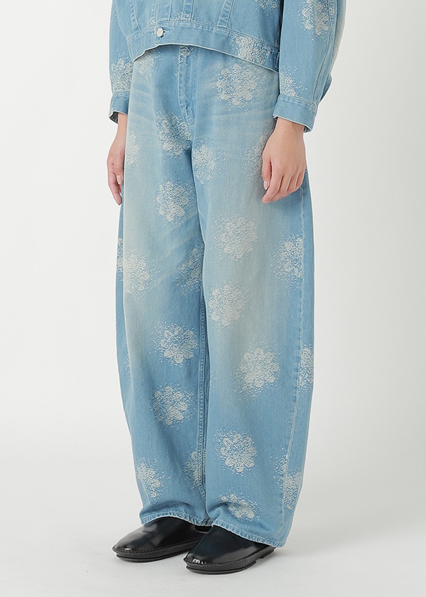 <先行予約> ZUCCa / FLOWER JQ DENIM / パンツ