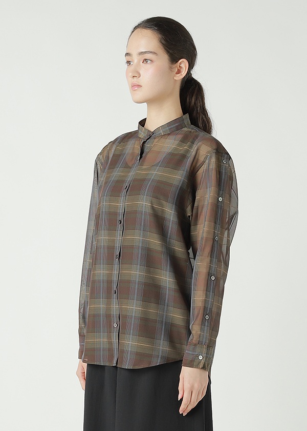 <先行予約> ZUCCa / SHEER CHECK / シャツ