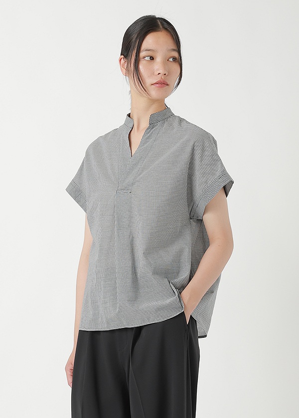 <先行予約> ZUCCa / COTTON SILK GINGHAM CHECK / ブラウス