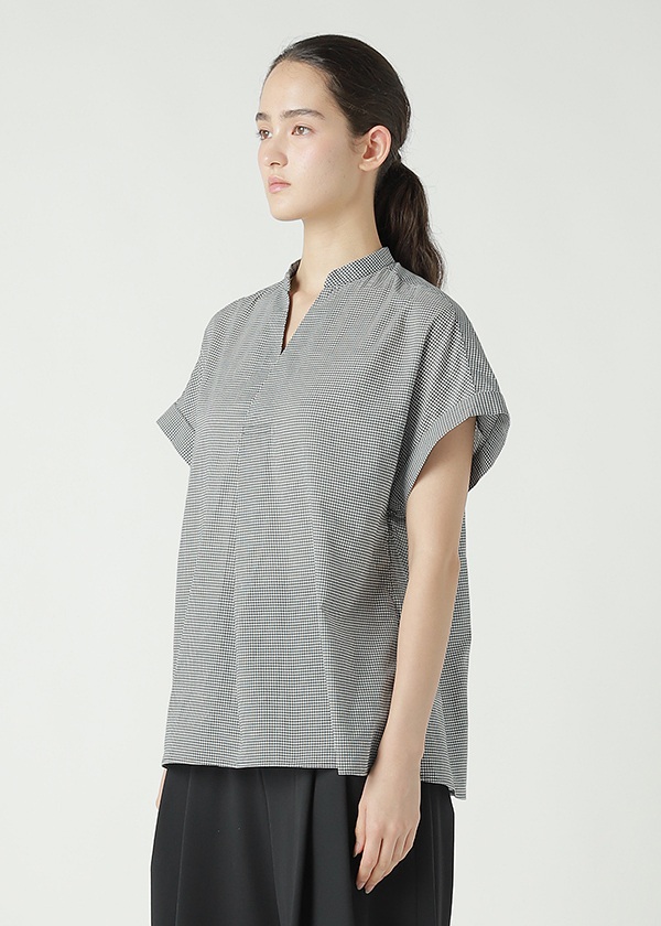 ZUCCa / COTTON SILK GINGHAM CHECK / ブラウス