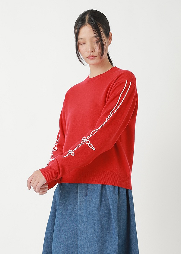 <先行予約> ZUCCa / EMBROIDERY KNIT / トップス