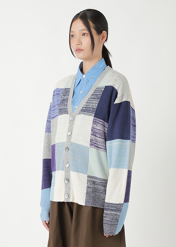 <先行予約> ZUCCa / COLOR BLOCK KNIT / カーディガン