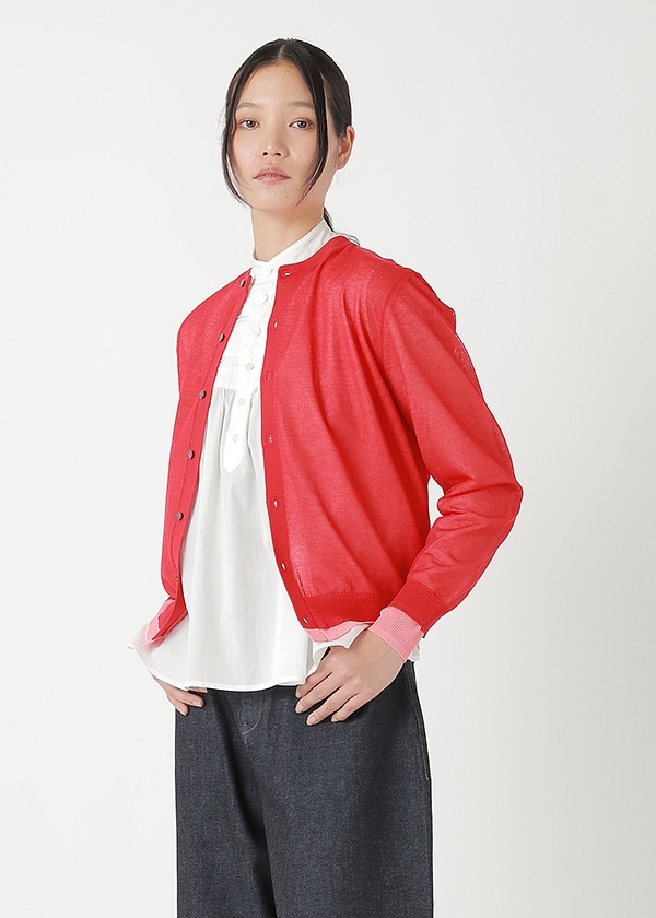 <先行予約> ZUCCa / DOUBLE SHEER KNIT / カーディガン