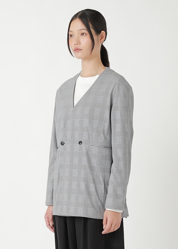 <先行予約> ZUCCa / GLEN CHECK JERSEY / ジャケット