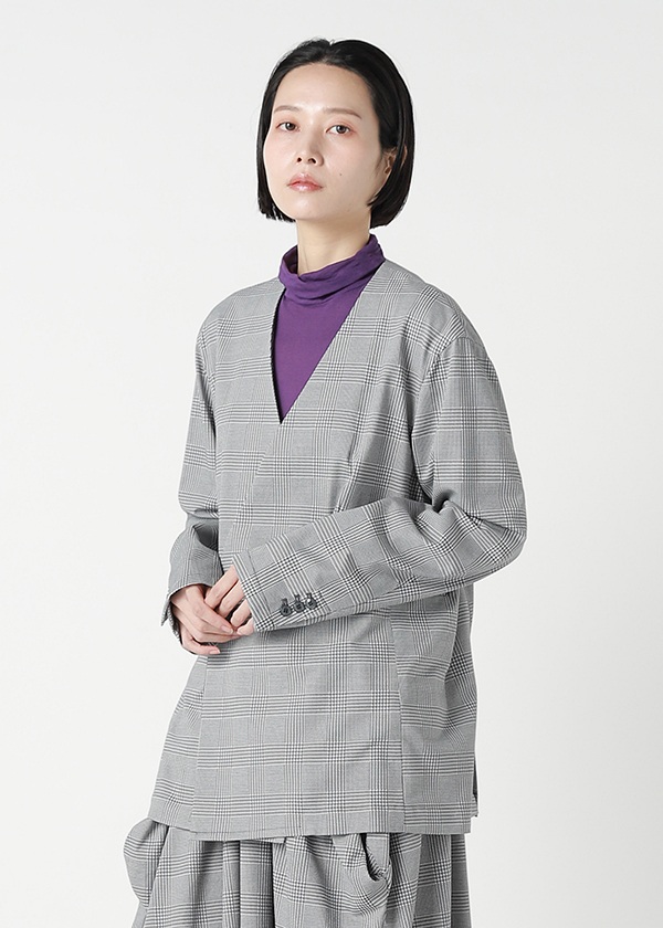 ZUCCa / GLEN CHECK JERSEY / ジャケット