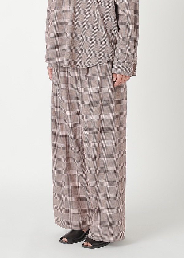 <先行予約> ZUCCa / GLEN CHECK JERSEY / パンツ