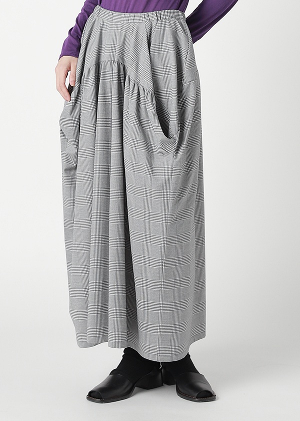 ZUCCa / GLEN CHECK JERSEY / スカート