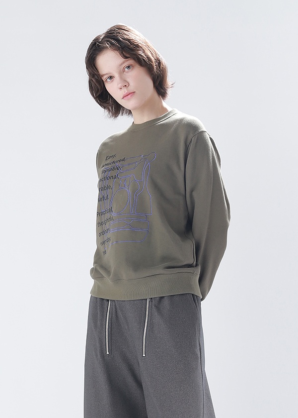 <先行予約> ZUCCa / TOOLS EMBROIDERY SWEATSHIRT / トップス