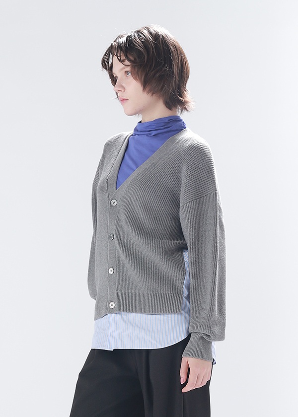 <先行予約> ZUCCa / TEXTURED COTTON KNIT / カーディガン