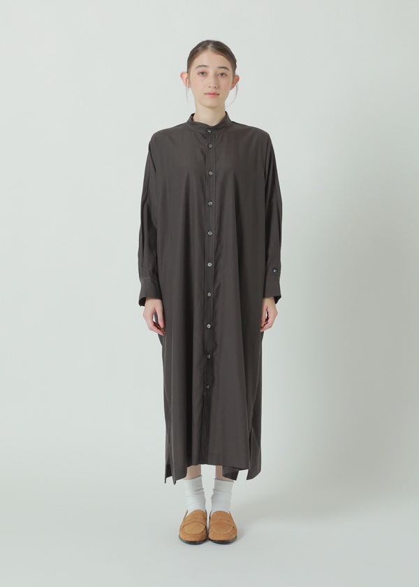 NYA- / P SOLID FLOW DRESS / シャツワンピース