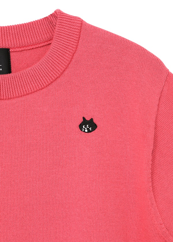 NYA- / (O) COTTON KNIT TOP / ニットトップス