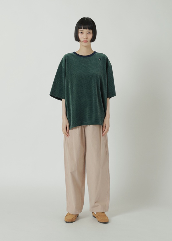 NYA- / LOOSE VELOUR STRIPED T / Tシャツ
