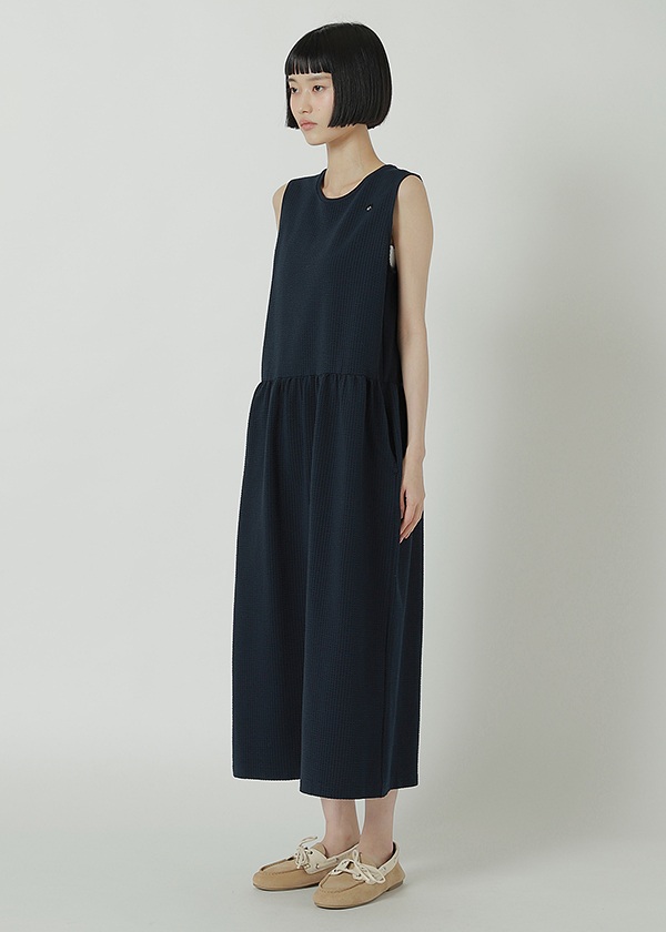 NYA- / SEERSUCKER STRIPED DRESS / ワンピース