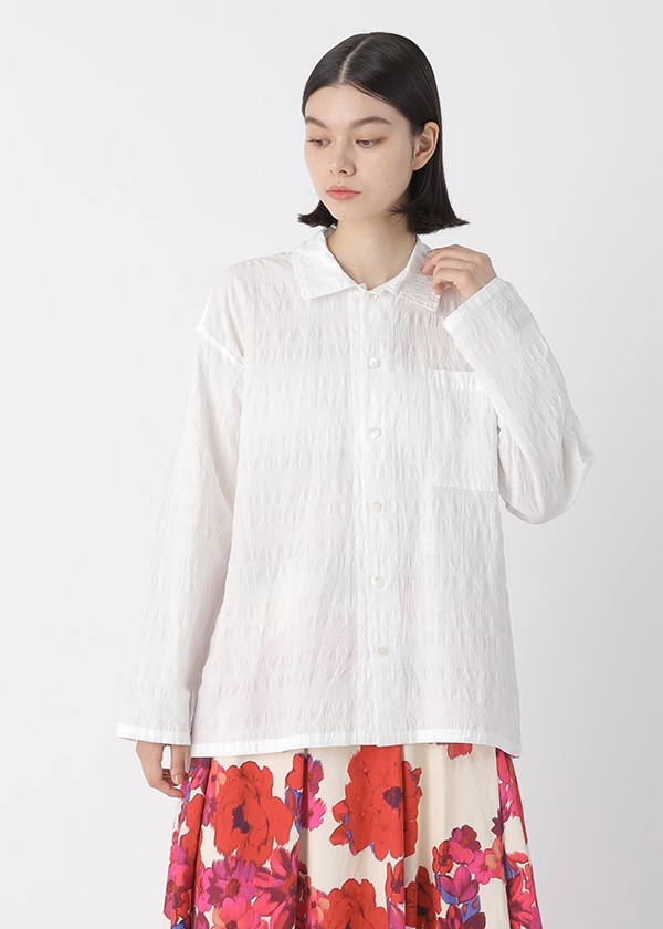 Plantation / (O) シュリンクブロードボーダー / シャツ