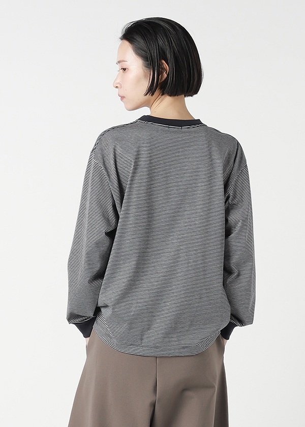 ZUCCa / HEART LOGO STRIPED T / カットソー