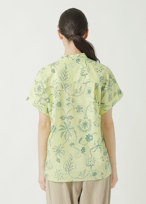 ZUCCa / S DRAWING FLOWER PRINT / ブラウス