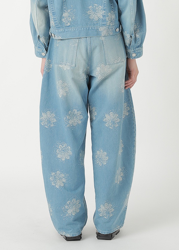 <先行予約> ZUCCa / FLOWER JQ DENIM / パンツ