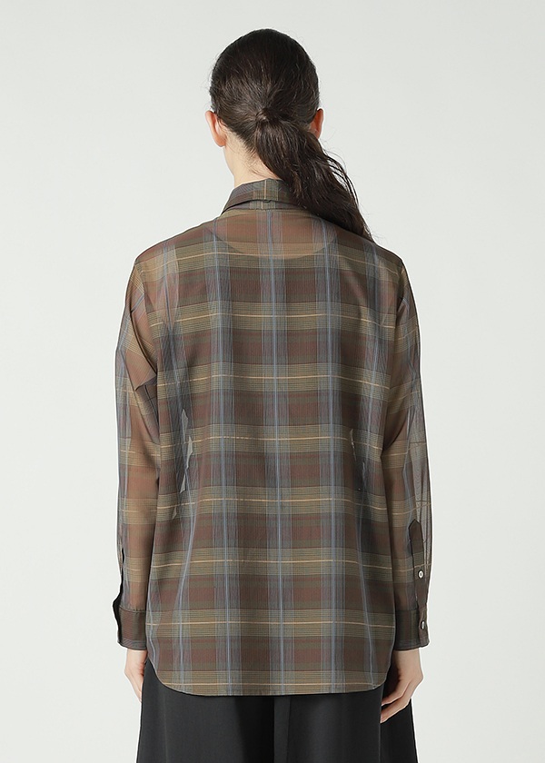 <先行予約> ZUCCa / SHEER CHECK / シャツ