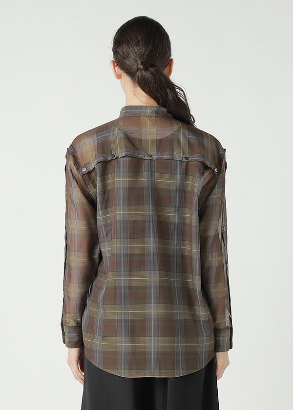 <先行予約> ZUCCa / SHEER CHECK / シャツ
