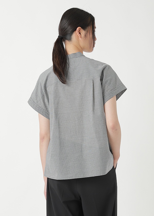 <先行予約> ZUCCa / COTTON SILK GINGHAM CHECK / ブラウス