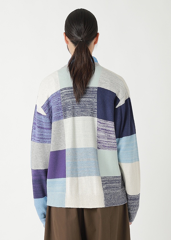 <先行予約> ZUCCa / COLOR BLOCK KNIT / カーディガン