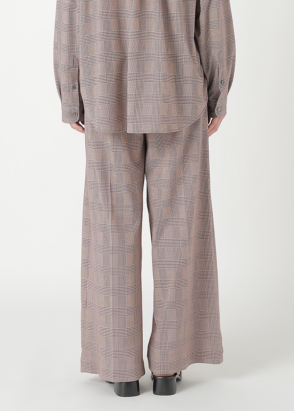 <先行予約> ZUCCa / GLEN CHECK JERSEY / パンツ