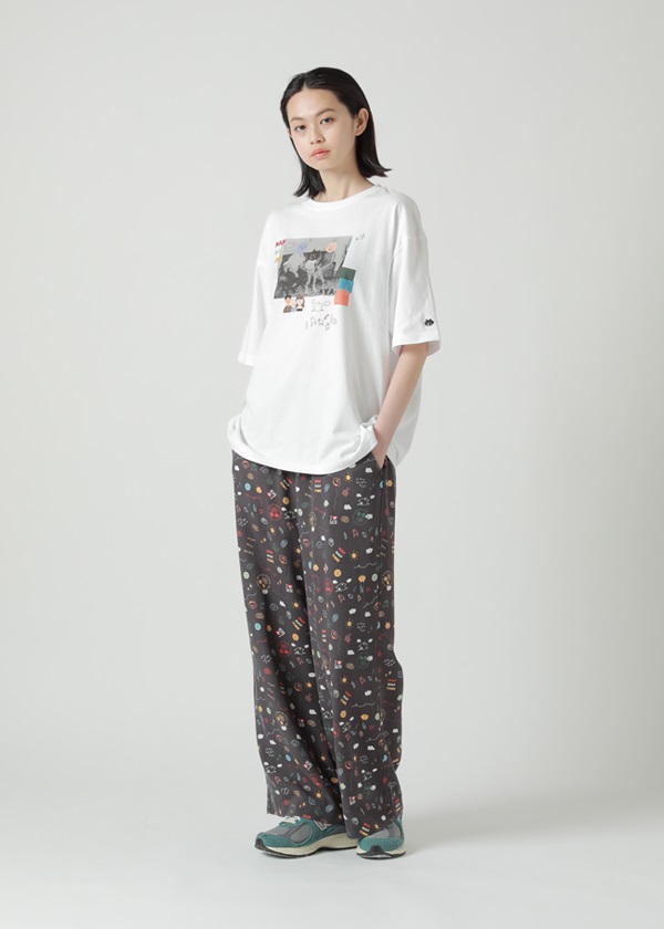 NYA- / (O) FAMILY PRINT PANTS / リラックスパンツ