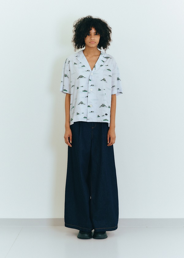 NYA- / (O) GARDEN SHIRT / ハーフスリーブシャツ