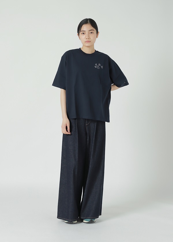 NYA- / EMBROIDERY FACE T / Tシャツ