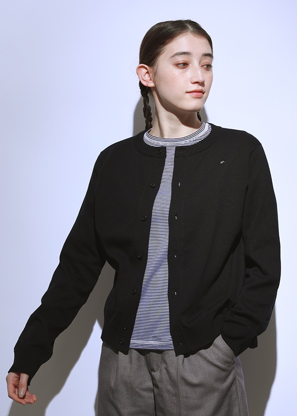 NYA- / (O) COTTON CARDIGAN / カーディガン