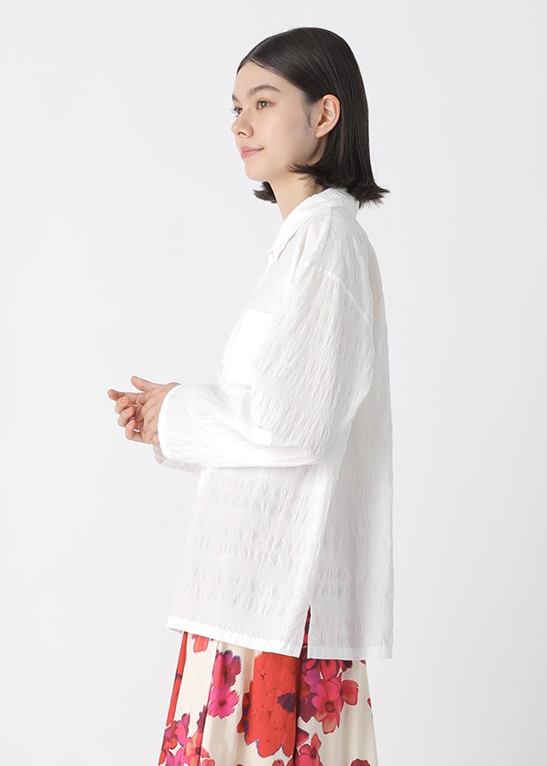 Plantation / (O) シュリンクブロードボーダー / シャツ