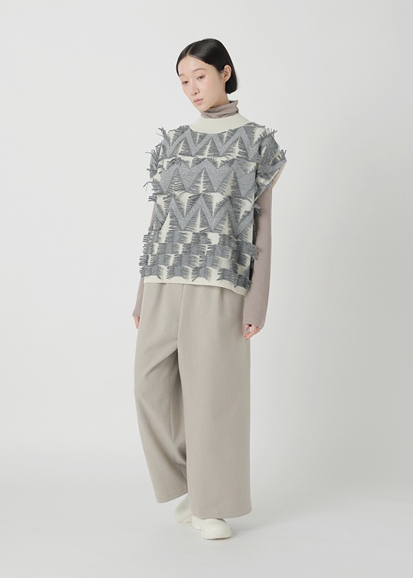 Plantation / フリンジジャガード / ニット