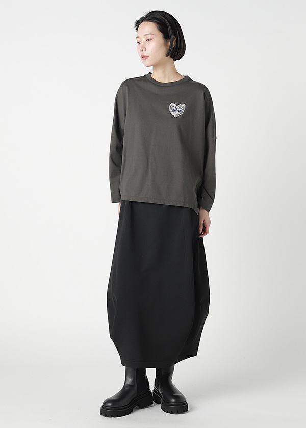 ZUCCa / HEART LOGO BOXY T / カットソー