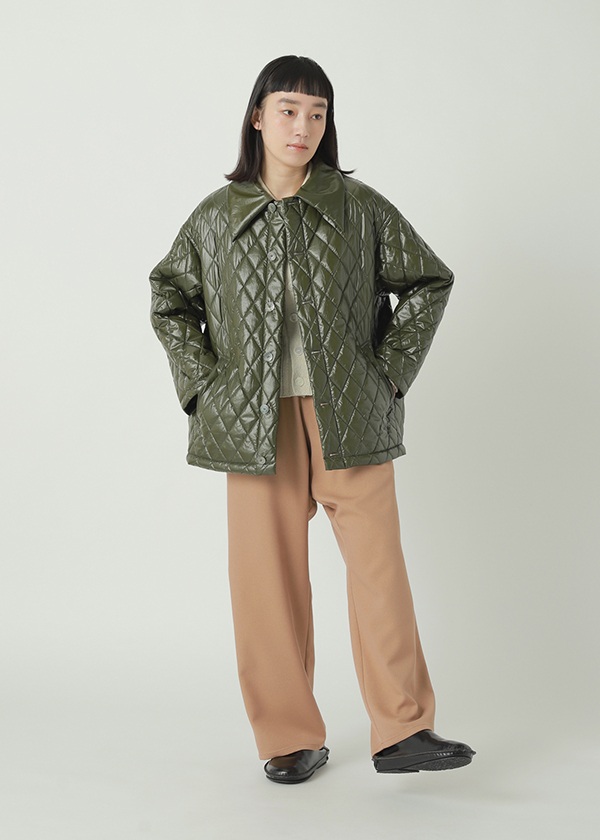 ZUCCa / P GLOSSY QUILT COAT / ブルゾン