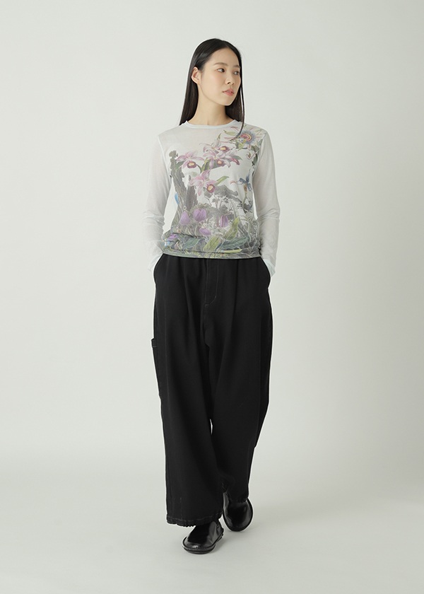 ZUCCa / S SHEER WILD FLOWER / カットソー