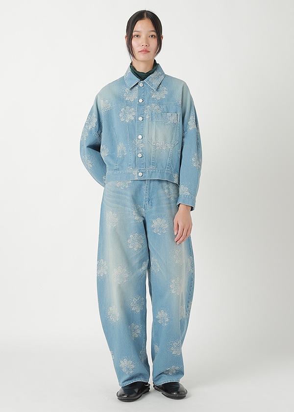 <先行予約> ZUCCa / FLOWER JQ DENIM / ブルゾン