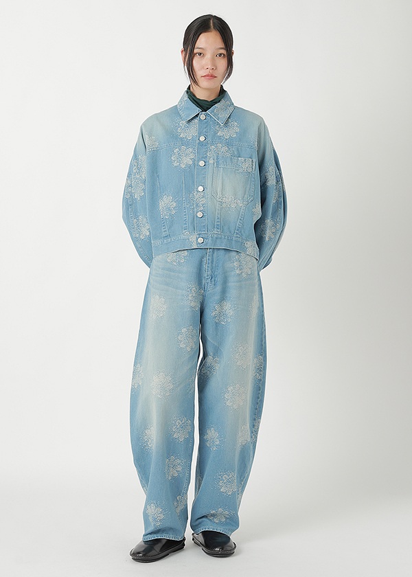 <先行予約> ZUCCa / FLOWER JQ DENIM / パンツ