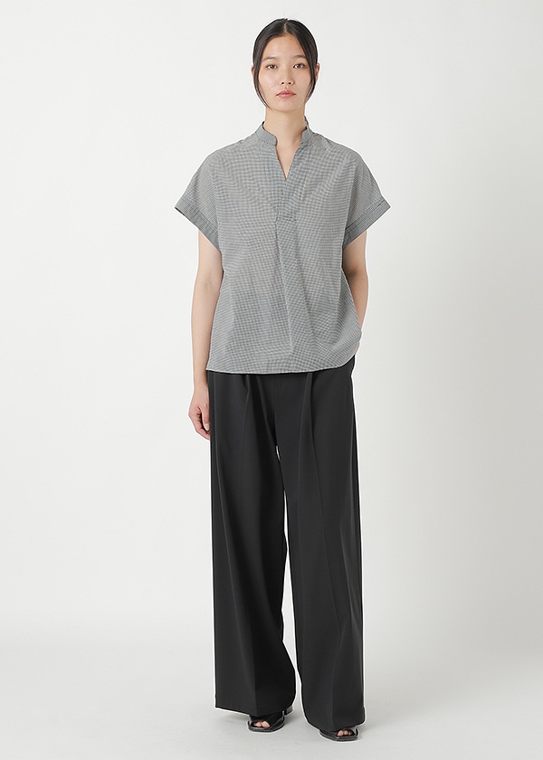<先行予約> ZUCCa / COTTON SILK GINGHAM CHECK / ブラウス