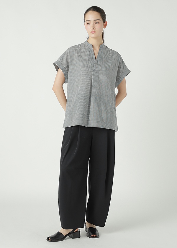 ZUCCa / COTTON SILK GINGHAM CHECK / ブラウス