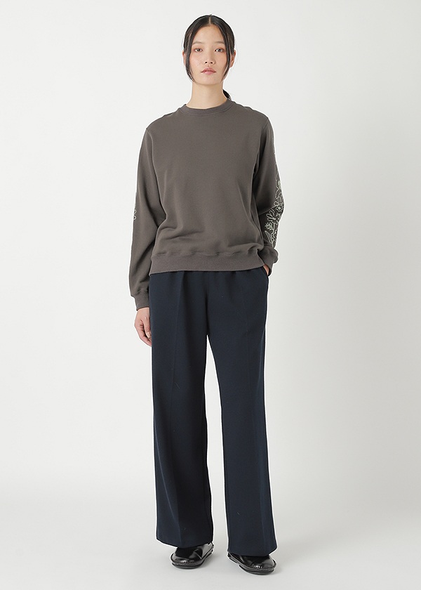 <先行予約> ZUCCa / FLOWER EMBROIDERY SWEATSHIRT / トップス