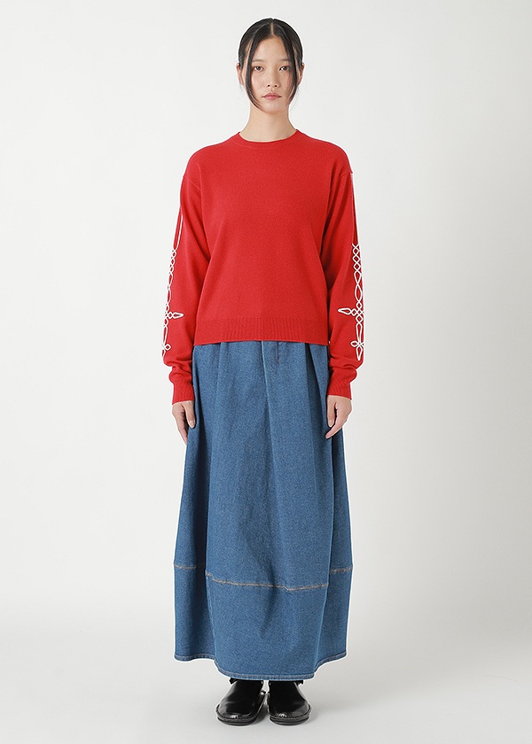 <先行予約> ZUCCa / EMBROIDERY KNIT / トップス