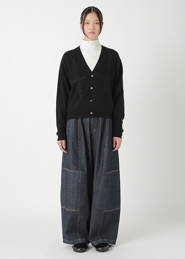 <先行予約> ZUCCa / EMBROIDERY KNIT / カーディガン