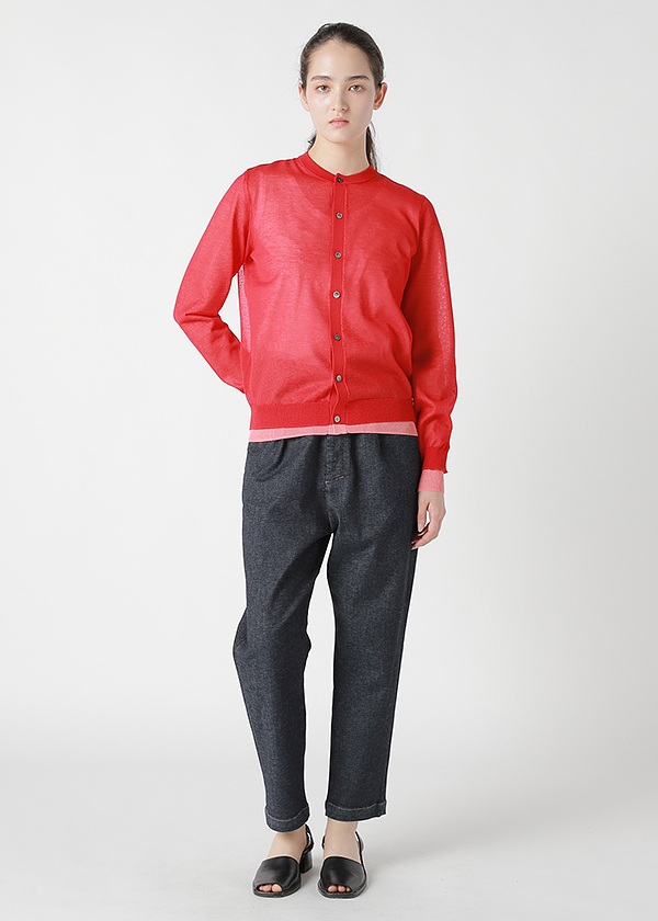 ZUCCa / DOUBLE SHEER KNIT / カーディガン